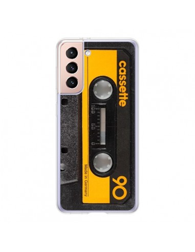 Coque Samsung Galaxy S21 5G Yellow Cassette K7 - Maximilian San