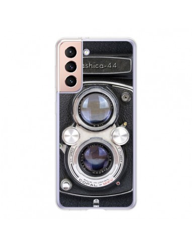 Coque Samsung Galaxy S21 5G Vintage Camera Yashica 44 Appareil Photo - Maximilian San