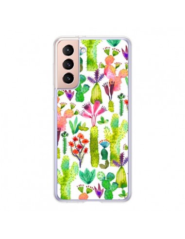 Coque Samsung Galaxy S21 5G Cacti Garden - Ninola Design