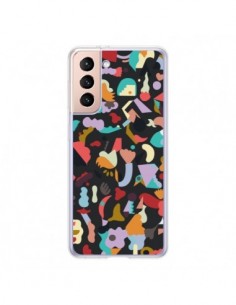 Coque Samsung Galaxy S21 5G Dreamy Animal Shapes Black -...