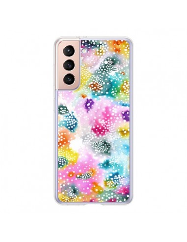 Coque Samsung Galaxy S21 5G Experimental Surface Colorful - Ninola Design