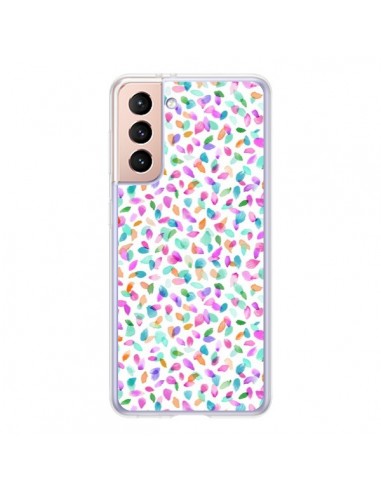 Coque Samsung Galaxy S21 5G Flower Petals Pink - Ninola Design