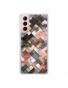 Coque Samsung Galaxy S21 5G Marker Colorful Stripes -...