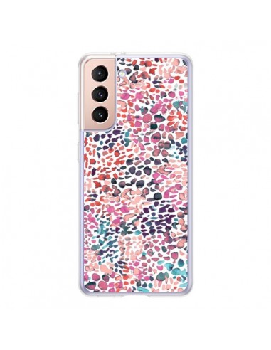 Coque Samsung Galaxy S21 5G Soft Nautical Watercolor Lines - Ninola Design