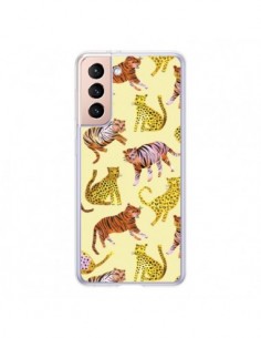 Coque Samsung Galaxy S21 5G Sweet Roses Blooms Mint...