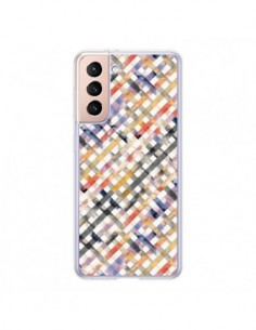 Coque Samsung Galaxy S21 5G Tropical Palms Blue - Ninola...