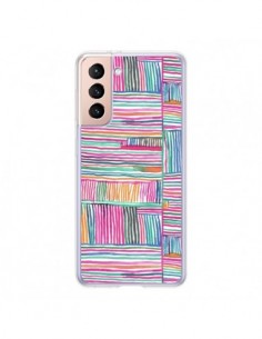 Coque Samsung Galaxy S21 5G Watercolor Linear Meditation...