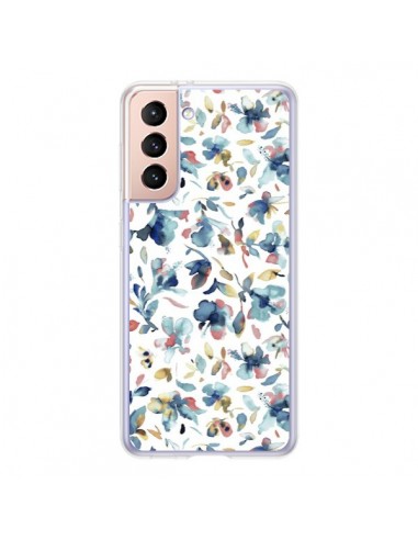 Coque Samsung Galaxy S21 5G Watery Hibiscus...