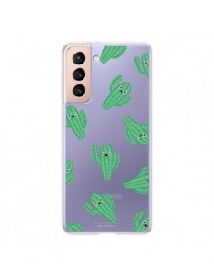 Coque Samsung Galaxy S21 5G Chute de Cactus Smiley...