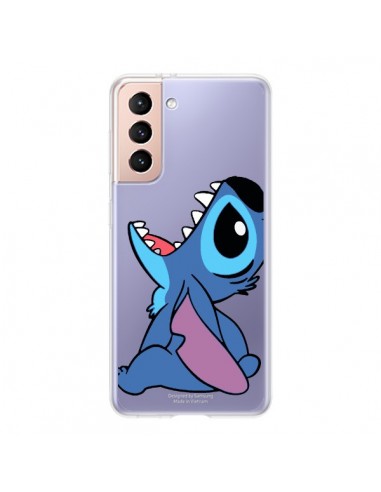 Coque Samsung Galaxy S21 5G Stitch de Lilo et Stitch Transparente