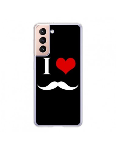 Coque Samsung Galaxy S21 5G I Love Moustache - Nico