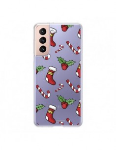 Coque Samsung Galaxy S21 5G Chaussette Sucre d'Orge Houx...