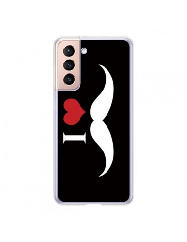 Coque Samsung Galaxy S21 5G I Love Moustache - Nico