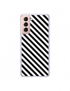 Coque Samsung Galaxy S21 5G Bonbon Candy Noire et Blanche...