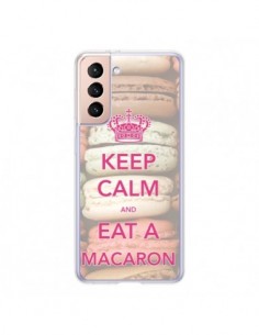 Coque Samsung Galaxy S21 5G Keep Calm and Eat A Macaron -...