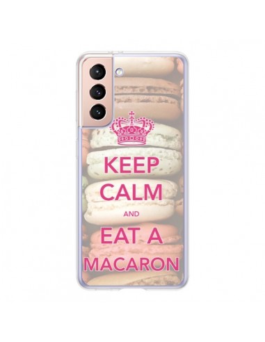 Coque Samsung Galaxy S21 5G Keep Calm and Eat A Macaron - Nico