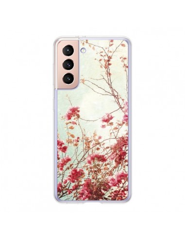 Coque Samsung Galaxy S21 5G Fleur Vintage Rose - Nico