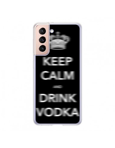 Coque Samsung Galaxy S21 5G Keep Calm and Drink Vodka - Nico