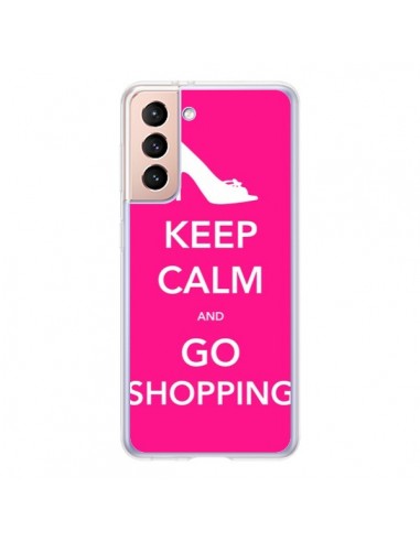 Coque Samsung Galaxy S21 5G Keep Calm and Go Shopping - Nico