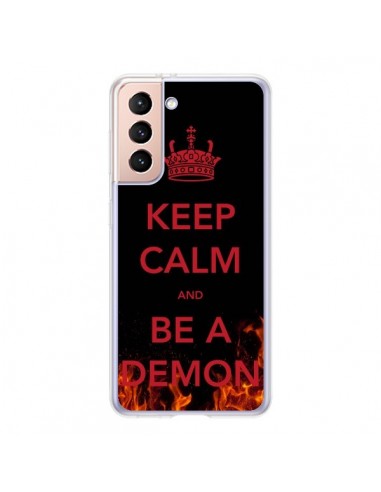 Coque Samsung Galaxy S21 5G Keep Calm and Be A Demon - Nico