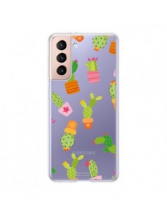 Coque Samsung Galaxy S21 5G Cactus Méli Mélo Transparente...