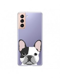 Coque Samsung Galaxy S21 5G Bulldog Français Chien...