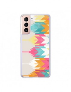 Coque Samsung Galaxy S21 5G Azteque Aztec Tribal Pura...