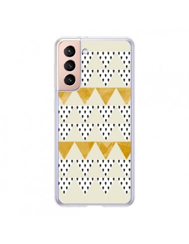 Coque Samsung Galaxy S21 5G Triangles Or Garland Gold - Pura Vida