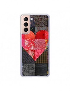 Coque Samsung Galaxy S21 5G Coeur Heart Patch - Rachel...