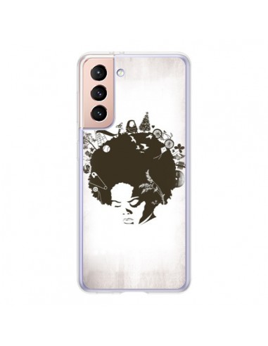 Coque Samsung Galaxy S21 5G Childhood Garden Afro - Rachel Caldwell