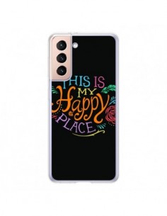 Coque Samsung Galaxy S21 5G This is my Happy Place -...