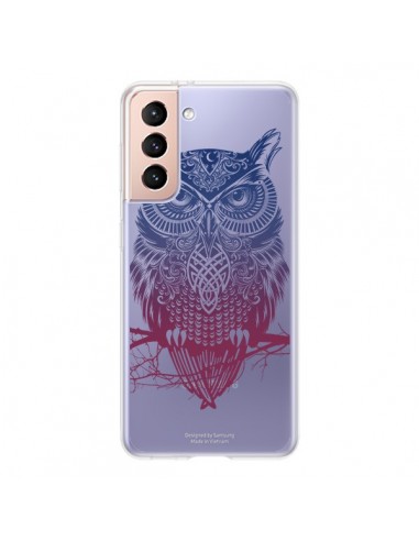 Coque Samsung Galaxy S21 5G Hibou Chouette Owl Transparente - Rachel Caldwell