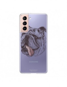 Coque Samsung Galaxy S21 5G Chien Bulldog Dog...