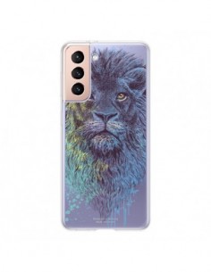 Coque Samsung Galaxy S21 5G Roi Lion King Transparente -...