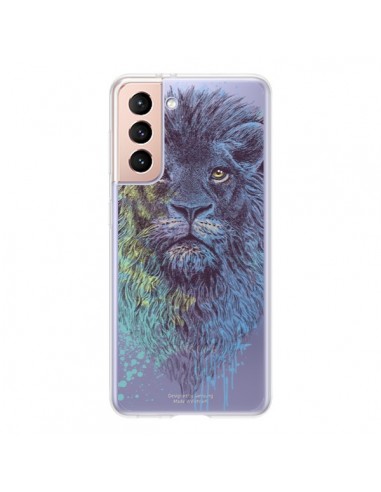 Coque Samsung Galaxy S21 5G Roi Lion King Transparente - Rachel Caldwell