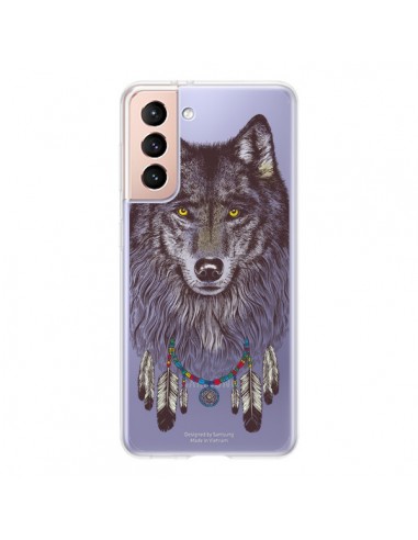 Coque Samsung Galaxy S21 5G Loup Wolf Attrape Reves Transparente - Rachel Caldwell
