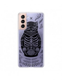 Coque Samsung Galaxy S21 5G Owl Chouette Hibou Squelette...