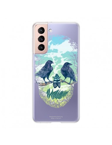 Coque Samsung Galaxy S21 5G Tête de Mort Nature Transparente - Rachel Caldwell