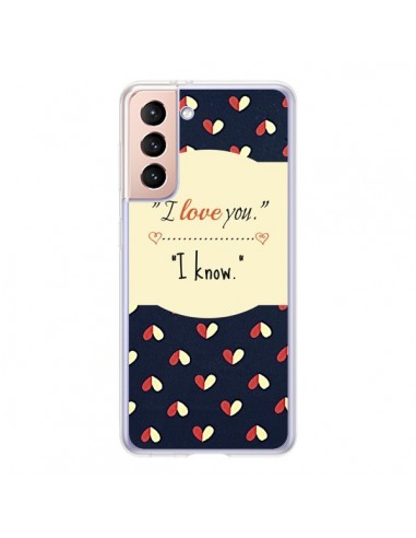 Coque Samsung Galaxy S21 5G I love you - R Delean