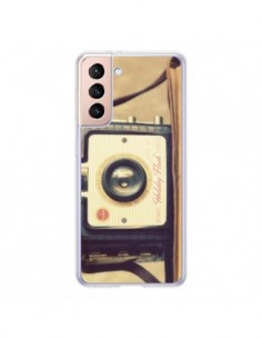 Coque Samsung Galaxy S21 5G Appareil Photos Vintage Smile...