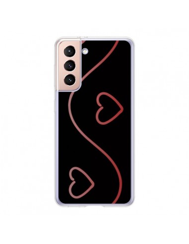 Coque Samsung Galaxy S21 5G Coeur Love Rouge - R Delean