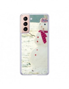 Coque Samsung Galaxy S21 5G Bonhomme de Neige - R Delean