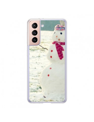 Coque Samsung Galaxy S21 5G Bonhomme de Neige - R Delean