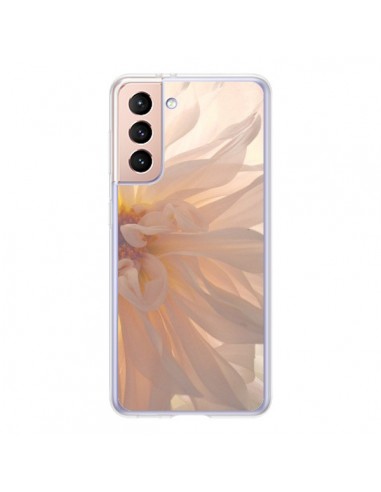 Coque Samsung Galaxy S21 5G Fleurs Rose - R Delean