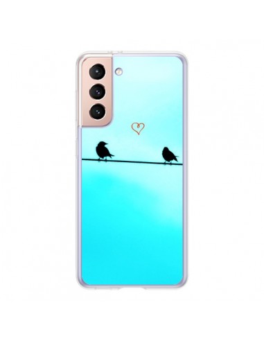 Coque Samsung Galaxy S21 5G Oiseaux Birds Amour Love - R Delean
