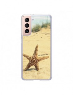 Coque Samsung Galaxy S21 5G Etoile de Mer Plage Beach...