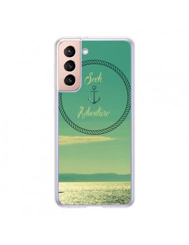 Coque Samsung Galaxy S21 5G See Adventure Aventure Ancre Navire Bateau - R Delean