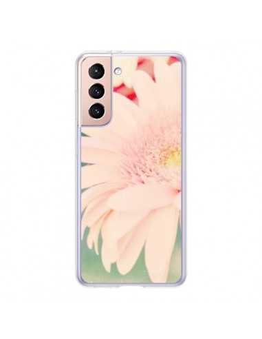 Coque Samsung Galaxy S21 5G Fleurs Roses magnifique - R Delean