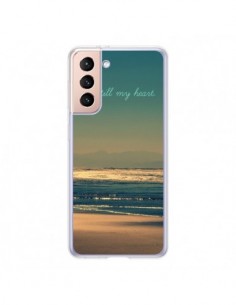 Coque Samsung Galaxy S21 5G Be still my heart Mer Sable...