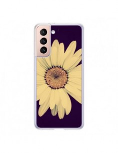 Coque Samsung Galaxy S21 5G Marguerite Fleur Flower - R...